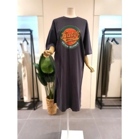 1979 5부소매 원피스 카키