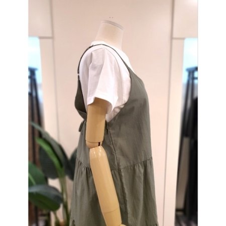 바스 스트링 캐미 원피스 3색상