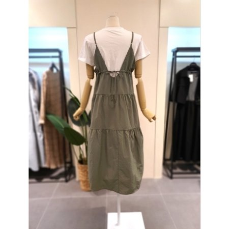 바스 스트링 캐미 원피스 3색상