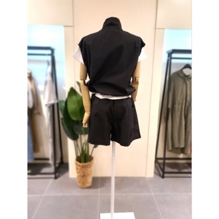 바스락 베스트 반바지 세트 2색상