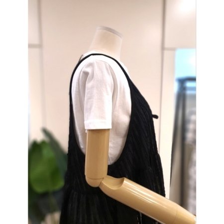 리본 레이어드 뷔스티에 블랙