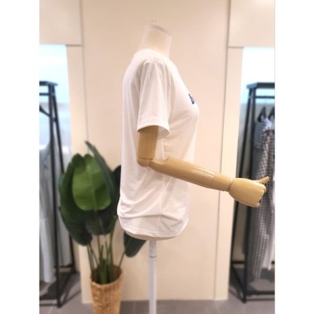 쿨 프린팅 티셔츠 아이보리