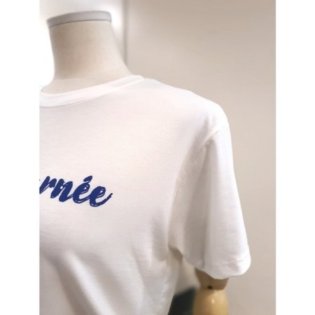 쿨 프린팅 티셔츠 아이보리