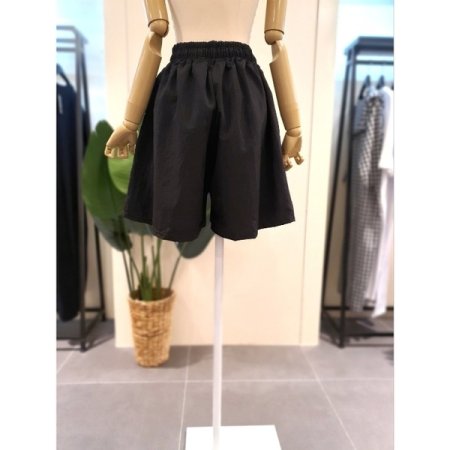 썸머 4부 밴딩 반바지 블랙