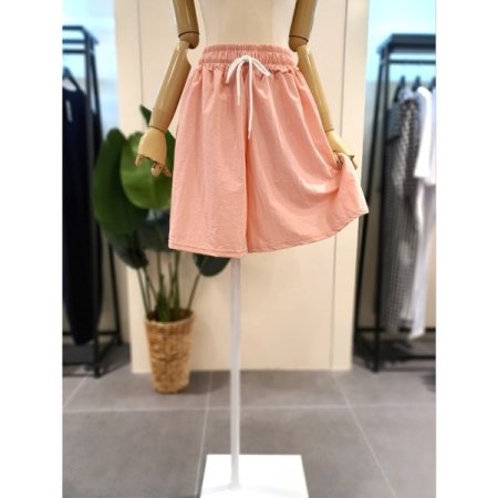 바스락 4부 밴딩 반바지 네이비