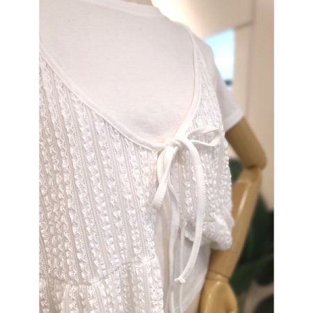 리본 레이어드 뷔스티에 2색상