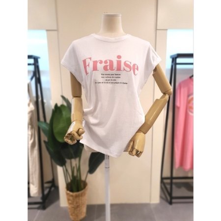 프레이즈 민소매 티셔츠 블랙