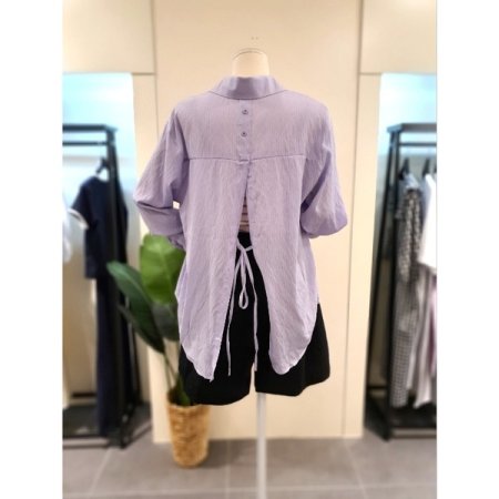 나시 블라우스 세트 퍼플