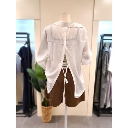 썸머 나시 블라우스 세트 아이보리