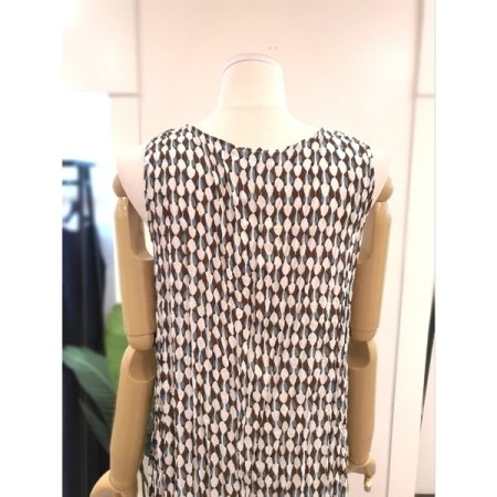 주름 프롬 민소매 원피스 민트