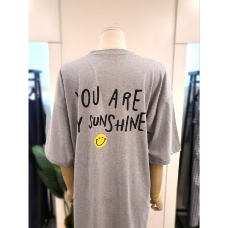 선샤인 반팔 원피스 그레이