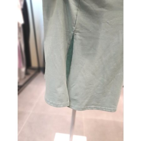 스마일 프린팅 반팔 원피스 민트