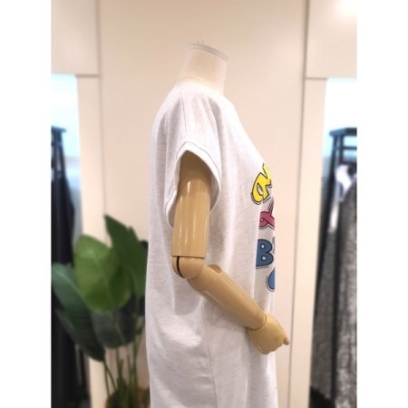 버디 드랍소매 원피스 라이트그레이