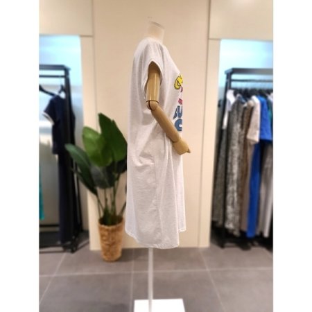 버디 드랍소매 원피스 라이트그레이