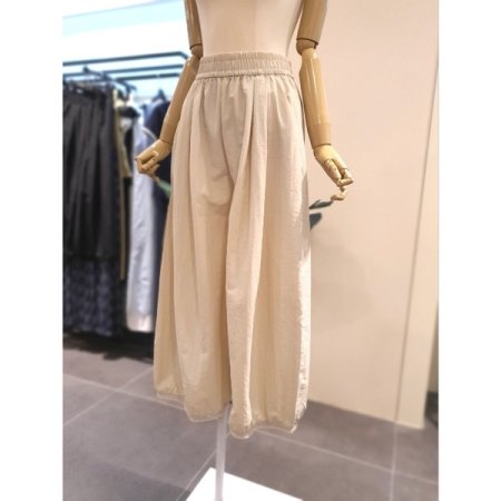 밑단 펀칭 쿨 와이드 팬츠 베이지