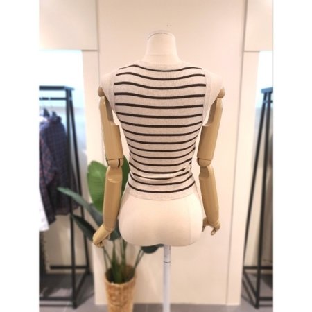 어텀 나시 셔츠 세트 브라운