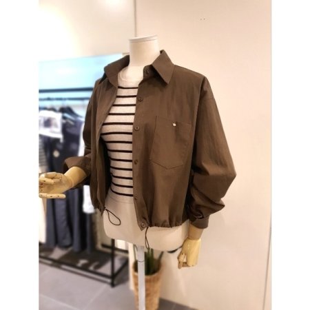 어텀 나시 셔츠 세트 브라운