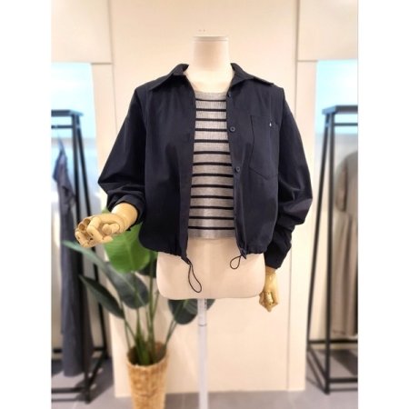 어텀 나시 셔츠 세트 네이비