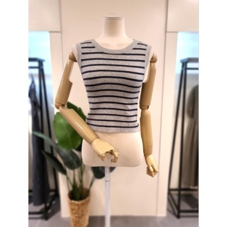 어텀 나시 셔츠 세트 네이비