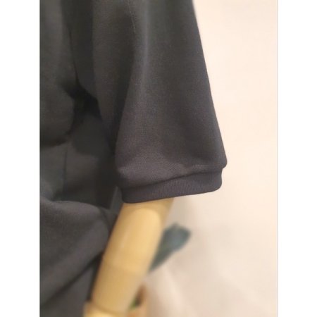 5부 반팔 쭈리 맨투맨 블랙