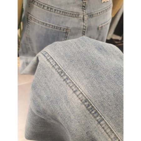 와이드 7부 데님팬츠 청바지