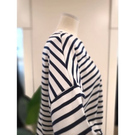 캠프 스트라이프 티셔츠 네이비