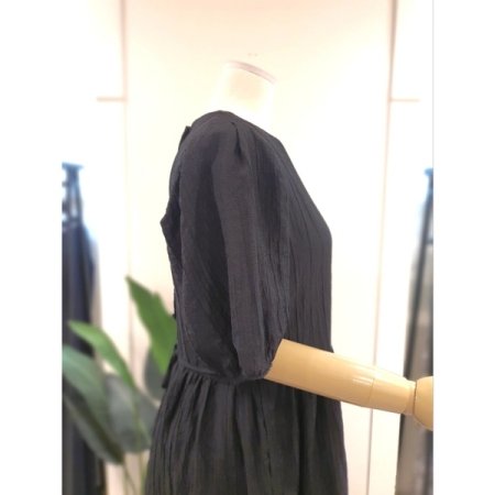 하이디 스트링 반팔 원피스 블랙