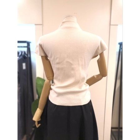 반목 반팔 니트 크림