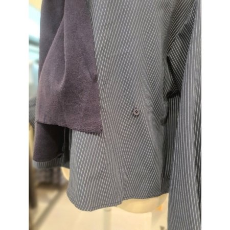 무드 셔츠 숄 세트 네이비