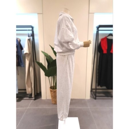 동글 맨투맨 팬츠 세트 라이트그레이