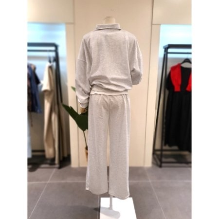 동글 맨투맨 팬츠 세트 라이트그레이