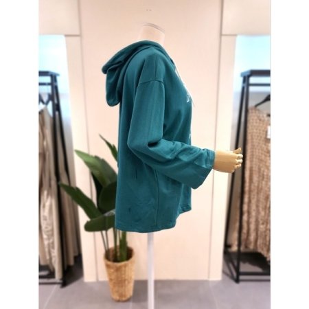 아모르 후드 긴팔티셔츠 그린