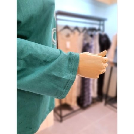 아모르 후드 긴팔티셔츠 그린