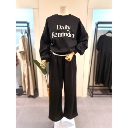 데일리 맨투맨 팬츠 세트 라이트그레이