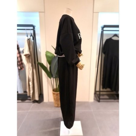 데일리 맨투맨 팬츠 트레이닝세트 블랙