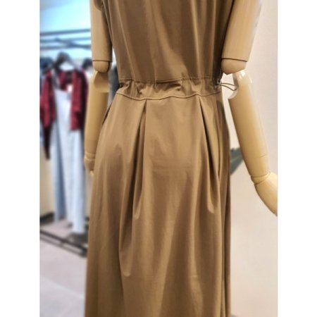 에펭 7부소매 원피스 세트 다크베이지