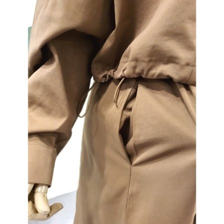 모앤 후드집업 원피스 세트 브라운