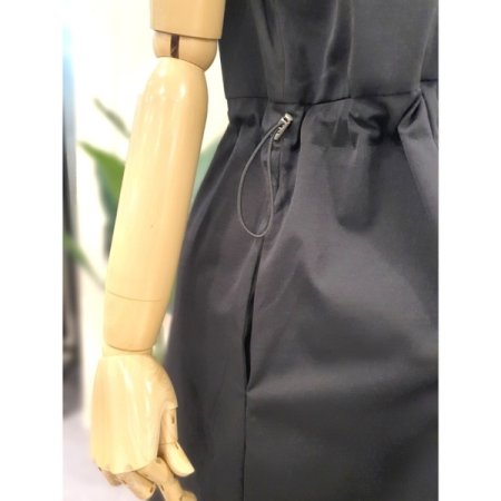 모앤 후드 집업 원피스 세트 블랙