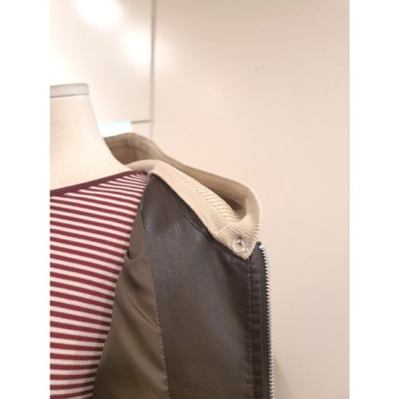 후드탈부착 집업점퍼 브라운