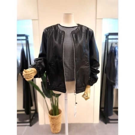 후드탈부착 집업 점퍼 블랙