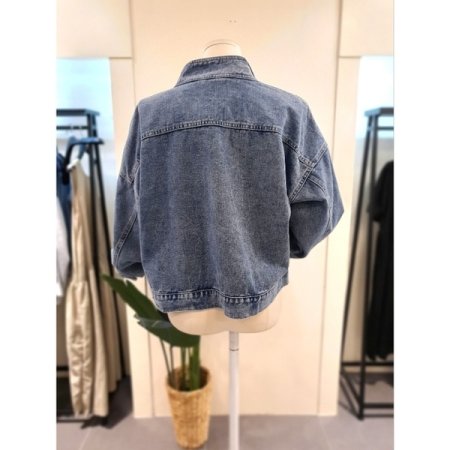 차이나 카라 청자켓 다크블루