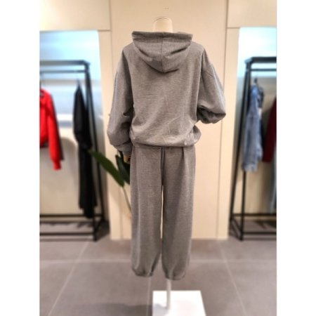 뉴욕 후드 트레이닝 세트 그레이