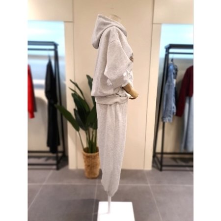 브룩 후드 팬츠 세츠 라이트그레이