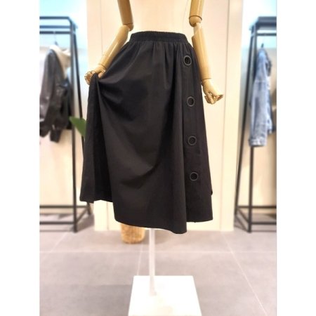 링 밴딩 치마바지 블랙