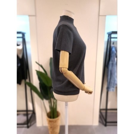 루나 반목 니트 다크그레이