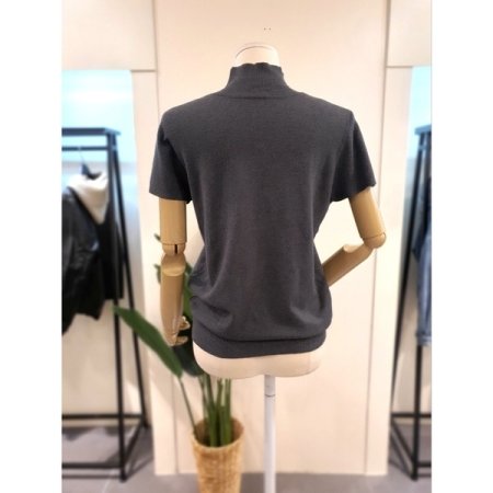 루나 반목 니트 다크그레이