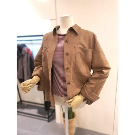 타르 스웨이드 자켓 카멜