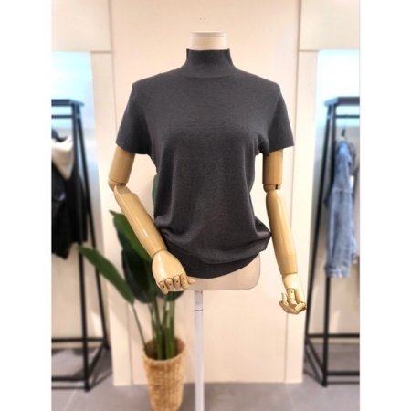 루나 반목 니트 브라운