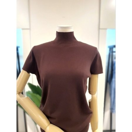 루나 반목 니트 브라운