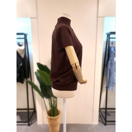 루나 반목 니트 브라운